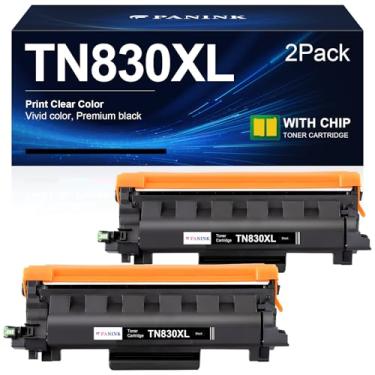 Imagem de PANINK Cartucho De Toner Compatível Tn830Xl Para Impressora Brother Substituição Para Brother Tn830 Tn-830 Tn-830Xl Cartucho De Toner Preto Para Impressora Hl-L2400D Hl-L2460Dw Hl-L2480Dw Hl-L2405W