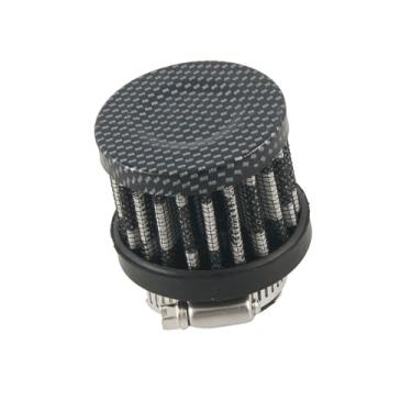 Imagem de REPAIROCK Grampo de extremidade de borracha de fibra de carbono automotivo em peças de reposição automotiva de filtro de ar de admissão de 25 mm de 1 polegada