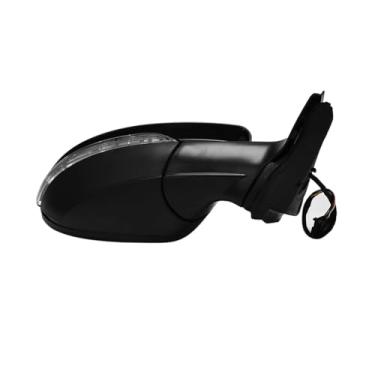 Imagem de DACOLWZING Conjunto de espelho retrovisor elétrico, vidro aquecido, seta, 6 fios, compatível com JETTA 2011-2018, preto(Black Left)