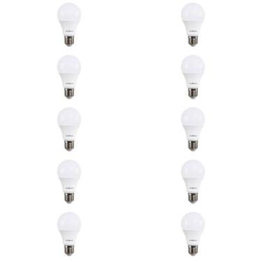 Imagem de 10 Lâmpada LED Bulbo 9w Superled Ouro Biv 6500k Ourolux