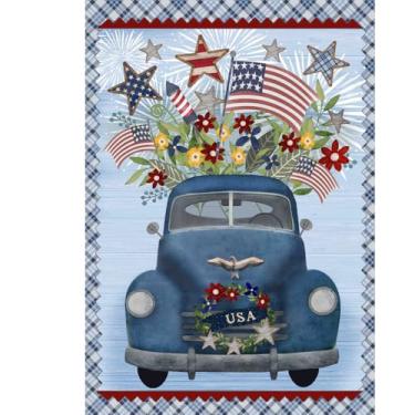Imagem de Briarwood Lane Bandeira Celebrate America Pickup House