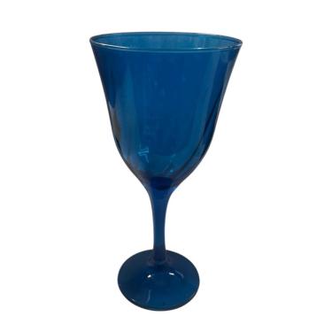 Imagem de Taça Vinho Lírio Cor Azul Super Luxo 330 Ml - Vidro