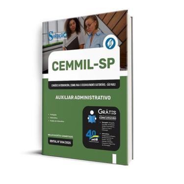 Imagem de Apostila CEMMIL-SP  - Auxiliar Administrativo - Editora Solução