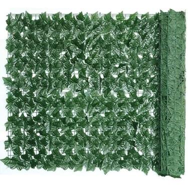 Imagem de Cerca de jardim UV proteção contra desbotamento privacidade cobertura de parede paisagismo decorativo folha de hera artificial rolo de cerca viva verde (cor: 1,5 x 10 m, tamanho:) (1,5 x 1m)