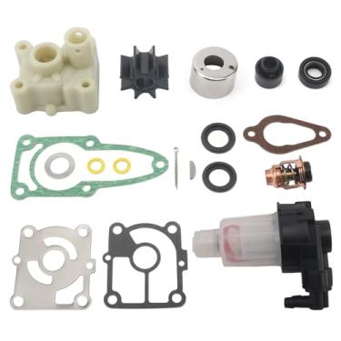 Imagem de QuickMarine 8M0135821 Kit completo de manutenção para motores de barco de popa Mercury Marine 15 20 HP substitui 46-8M0135821 Sierra 18-7913
