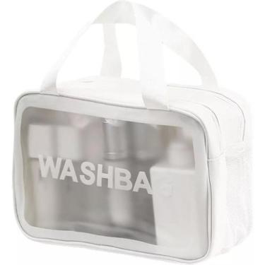 Imagem de Bolsa Necessaire Washbag Transparente Grande Praia Piscina Viagem, Bra
