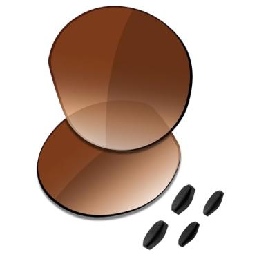 Imagem de SAUCER Lentes de reposição premium para óculos de sol Oakley HSTN OO9464 52 mm High Defense - Marrom dégradé polarizado
