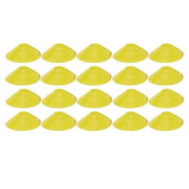 Imagem de 20x Chapéu Chines Cone 19cm Mini Treino Esporte Funcional AMARELO - 36