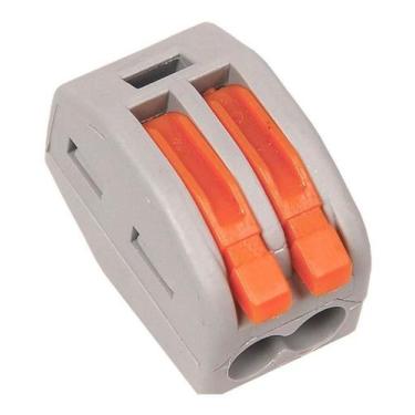 Imagem de 10x Conector Rápido Terminal Emenda 2 Fios Solda Sem Parafuso Ótimo Ac