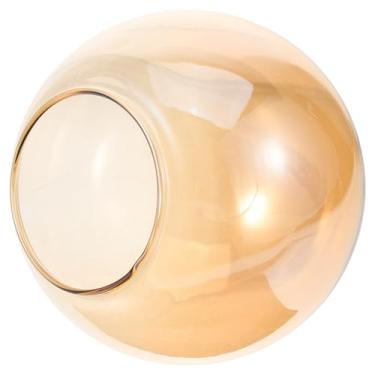 Imagem de Luxshiny Abajur De Vidro Âmbar Transparente Para Luminárias, Substituição Redondo, Lustre Pendente, Arandela Parede