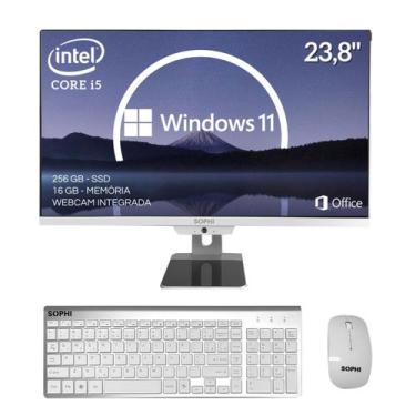Imagem de Computador All In One Intel I5 16GB ram Ssd 256GB Pc Completo Tela 23,