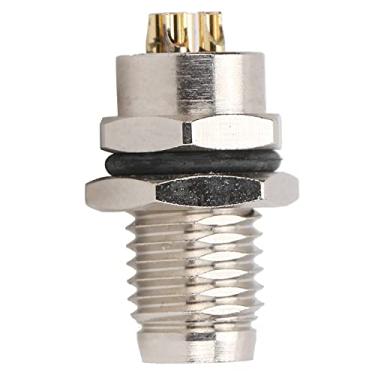 Imagem de M8-F1-P4 Conector de aviação Plug 4 pinos macho fêmea parafuso tipo painel metal adaptador de conector de aviação soquete de aviação M8, conector industrial