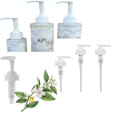 Imagem de Bombas dispensadoras compatíveis com xampu de cabelo fino Olaplex nº 4, condicionador de cabelo fino nº 5 250 ml e aperfeiçoador de cabelo nº 3, 100 ml, apenas três bombas brancas, da Ultra Essentials