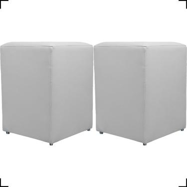 Imagem de Kit 2 Puff Dado Decorativo Para Sala Recepção Penteadeira Material Sintético Cores