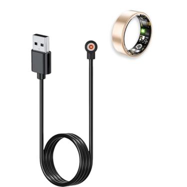 Imagem de NOUKAJU Carregador para anel inteligente FKGZJF, cabo de carregamento USB magnético 3,28 pés/1 m, cabo carregador para SmartRing FKGZJF (preto)
