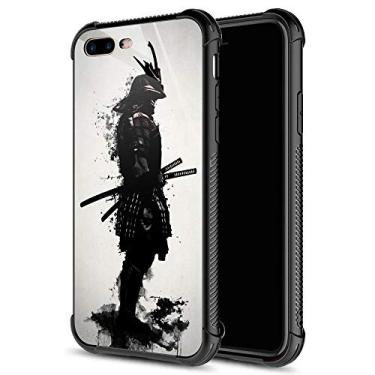 Imagem de CARLOCA Capa para iPhone 8, capa para iPhone SE 2020, capas para iPhone 7 Samurai japonesas para meninos e meninas, design gráfico à prova de choque, anti-arranhões, proteção contra quedas para Apple iPhone 7/8/SE2