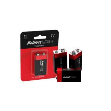 Imagem de Bateria Alcalina 9V Avant para Uso Geral - Armazenamento 10 Anos