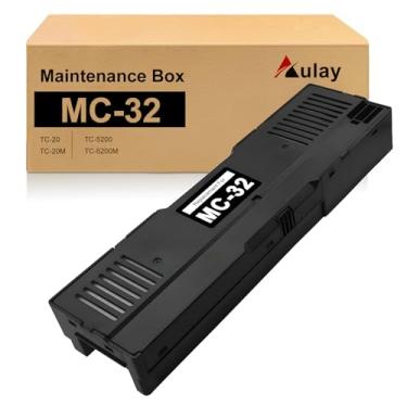 Imagem de Aulay Cartucho De Manutenção Substituição Mc-32 Para Canon Imageprograf Tc-20 Tc-20M Tc-5200 Tc-5200M, Caixa Tinta Atualizada Com Tanque Resíduos Mc32