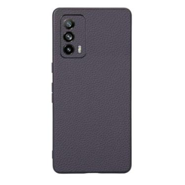 Imagem de Capas Compatível com OPPO Realme X7 PRO Ultra,Design de grão levantado de superfície,Proteção contra queda,Anti impressão digital,Anti arranhões,Aparência de couro de imitação de plástico macio-Grey