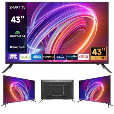 Imagem de Smart Tv 43" HD | Android 14 | 2 HDMI + À Prova de Umidade | Wi-fi 100/240v