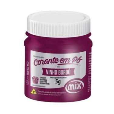 Imagem de Corante Em Po Vinho Bordo 5g Mix - MIX Ingredientes