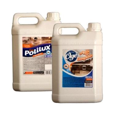 Imagem de Kit Cera Polilux Emulsionada E Multiuso Desengraxante 5l - BORLEN