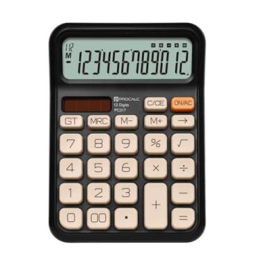Imagem de Calculadora de Mesa PROCALC 12 Díg, Grandes Tecla Softkey Bege