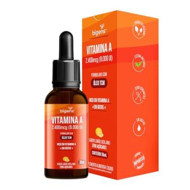 Imagem de Vitamina A 8000UI em gotas, formulado com Óleo de TCM, Sabor Limão Siciliano, 30ml, Bigens