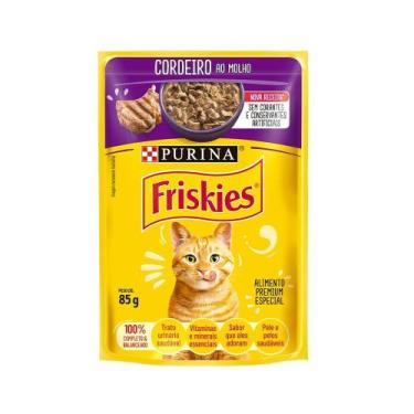 Imagem de Sachê Friskies para Gatos Adultos Sabor Cordeiro ao Molho 85g - Purina