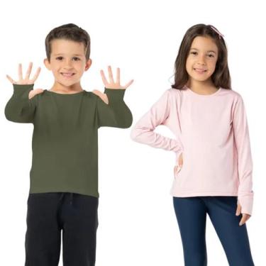 Imagem de Kit Segunda Pele Infantil Térmica Rosa E Verde Flanelado - Vrasalon, 1