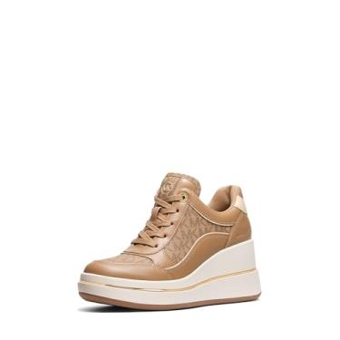 Imagem de Michael Kors Tênis feminino Emmy Wedge Trainer, Casca, 41