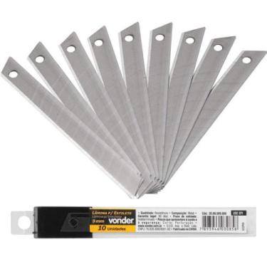 Imagem de Lâminas de Estilete 9mm Tubo com 10 Peças 3599009000 Vonder - 000084