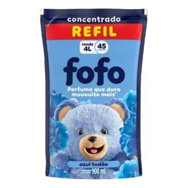 Imagem de Amaciante De Roupa Fofo Concentrado Azul Tudao Refil 900ml