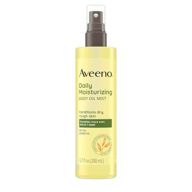 Imagem de Aveeno Daily Moisturizing Dry Body Oil Mist with Oat and Jojoba Oil for Dry, Rough Sensitive Skin, Nourishing & Hypoallergenic Body Spray, Paraben-, Silicone- & Phthalate-Free, 6.7 fl. oz