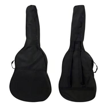 Imagem de 2X Capa Bag Para Violão Folk Simples Alça Dupla Abertura Lat