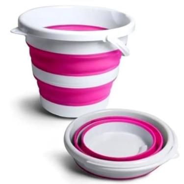 Imagem de Balde Retratil 3l Mágico dobrável Flexível(4,Rosa)