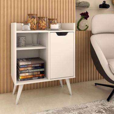 Imagem de Cantinho do Café Belle 1 Porta 1 Prateleira Branco - Panorama Móveis