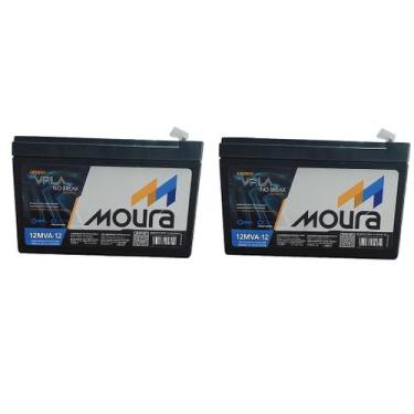 Imagem de Kit 4 Bateria Moura 12mva12 Patinete Eletrica Ciclo Profundo 12v 12ah,