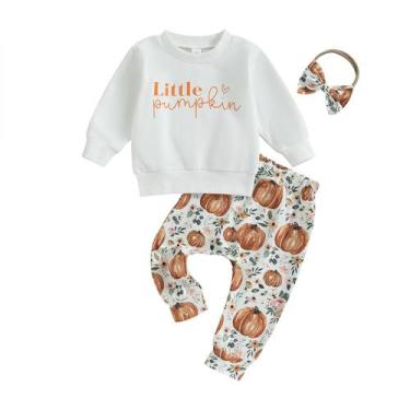 Imagem de Conjunto de moletons Coordinated Outfit PUHHAPIEY Baby Pumpkin 12-18M