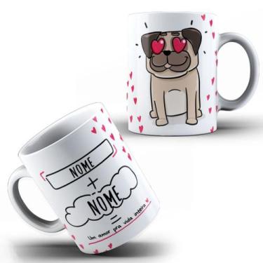 Imagem de Caneca Dia Dos Namorados Frase Personalizada Com Nome Casal Love Prese