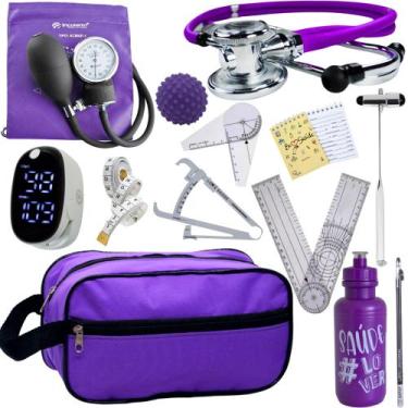 Imagem de Kit Fisioterapia Maleta Goniometro Martelo Buck Completo - Love Saude,