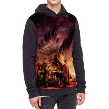 Imagem de Moletom Com Capuz Supernatural Ref:176 - smoke, Preto, M
