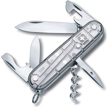 Imagem de Canivete Suíço Victorinox Ref: 1.3603.t7 Spartan Silver Translúcido 12 Funções