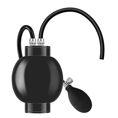 Imagem de ELMCONFIG Adaptador de fácil entrada, bexiga automotiva para máquina de fumaça, testador de bloco, plugue de vazamento inflável, testador de vazamento de máquina de fumaça Evap para veículo de 12V