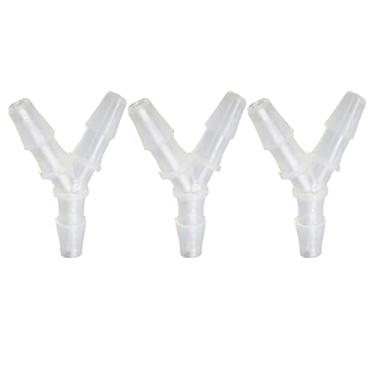 Imagem de 3 peças tipo Y juntas de mangueira de diâmetro igual tubo de silicone 9,5 mm - material PE, para abastecimento de água e drenagem, para tubos de silicone de 8 a 11 mm - Essencial para encanamento