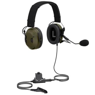 Imagem de stdgove Fone de ouvido tático walkie talkie captador de som redução de ruído caça tiro airsoft protetor de ouvido microfone microfone fone de ouvido para Motorola APX 6000 6000r 6000li 60000xe