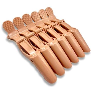 Imagem de Clips de Cabelo Profissional Antideslizante Colorido 6 Unidades  Presi