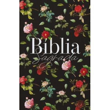Imagem de Bíblia Arc 860 Rosas do Campo Preta - Letra Normal - Almeida Revista e