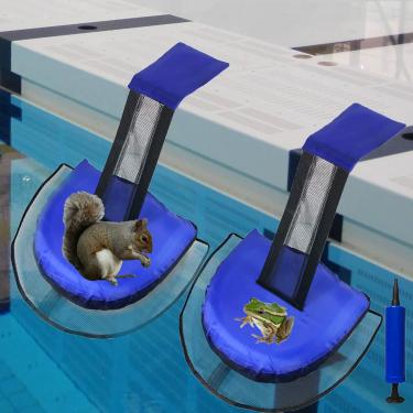 Imagem de BEISIJIA 2 pacotes de rampa de escape para animais - rampa flutuante para piscina de sapo, resgate, acessórios e ferramentas para piscina e spa, salvando todos os pequenos animais entrando na piscina