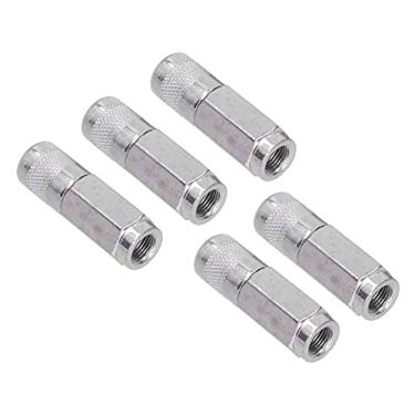 Imagem de Acessórios para Pistolas de Graxa Auto-travador de 4 Garras Couplador de Bico Plano, Superfície Serrilhada, Liga de, Operação Manual Fácil, Preenchendo Os Rolamentos de Várias